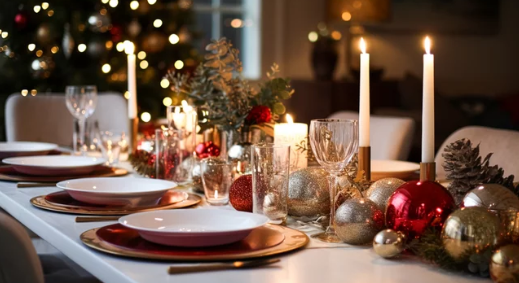 Holiday tablescape